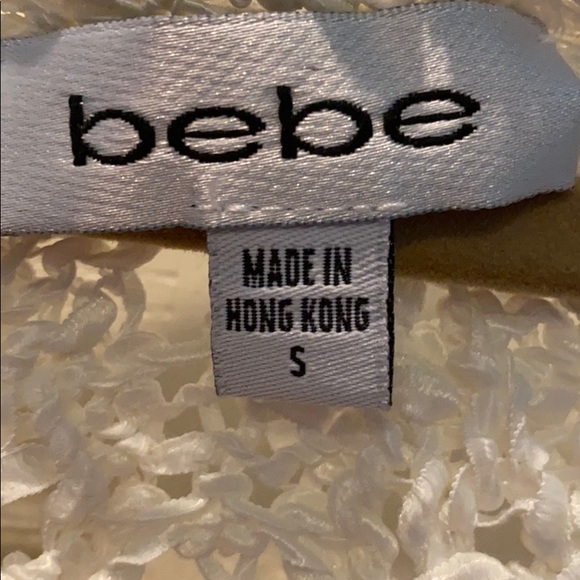 Bebe short sleeved knit tied cardigan w sparkle - Picture 12 of 16